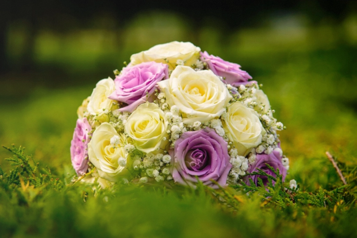 Dried arrangement in a stone vase